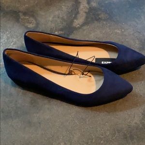 NWT Navy Blue EXPRESS flats